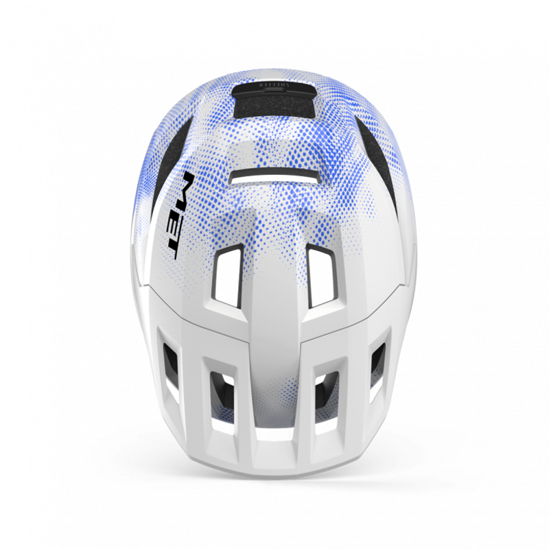 Met Shelter Youth MIPS Helmet in White/Blue-3