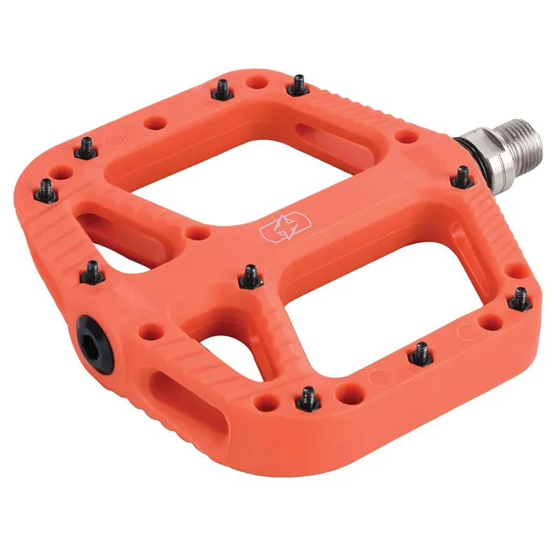 Oxford Loam Nylon Flat Pedals in Orange