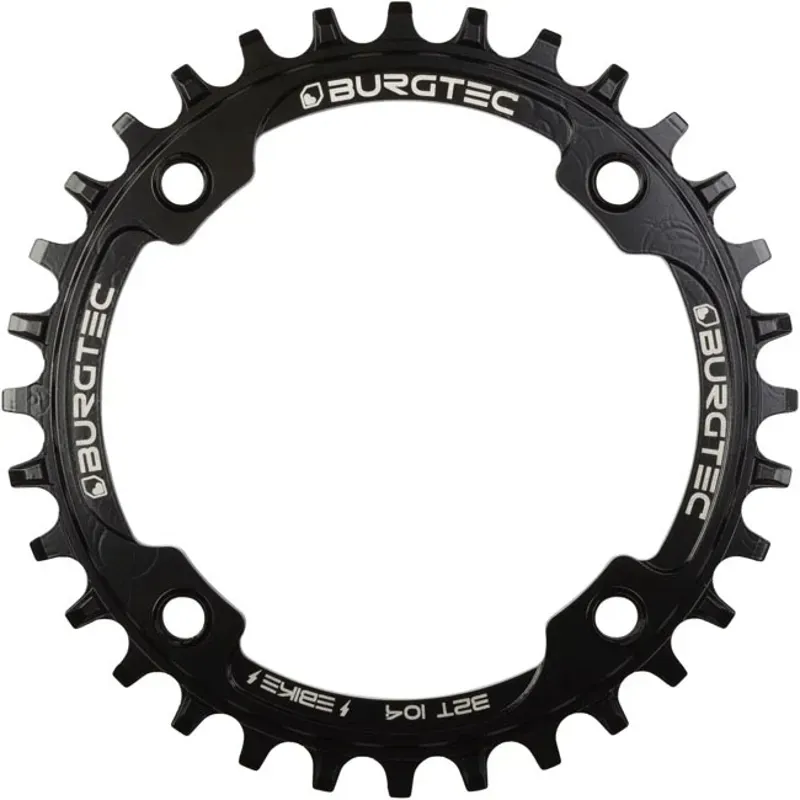 Brugtec 104mm BCD Inside Fit Steel 34T eBike Chainring in black