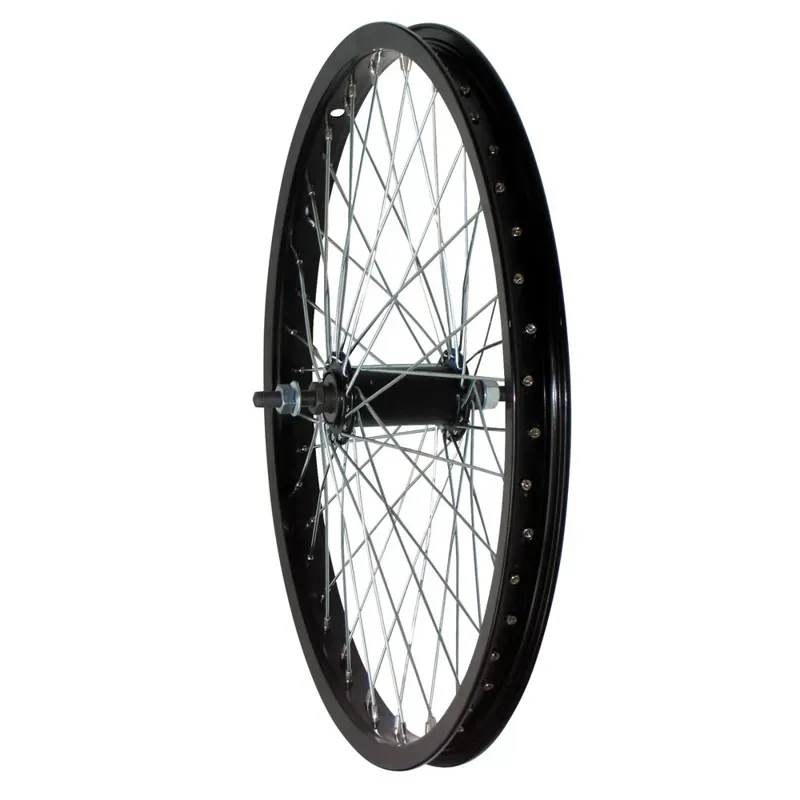 Gusset Seven-X 20in Front Wheels in Black
