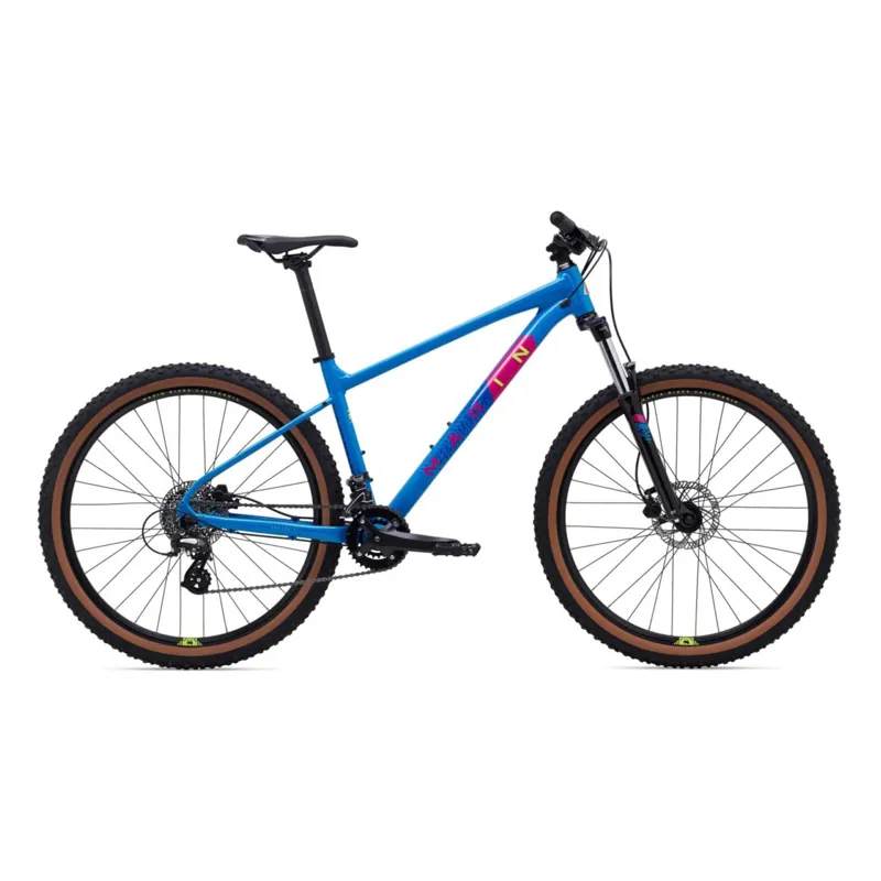Marin Bobcat Trail 3 29 Mountain Bike in Gloss Bright Blue/Magenta