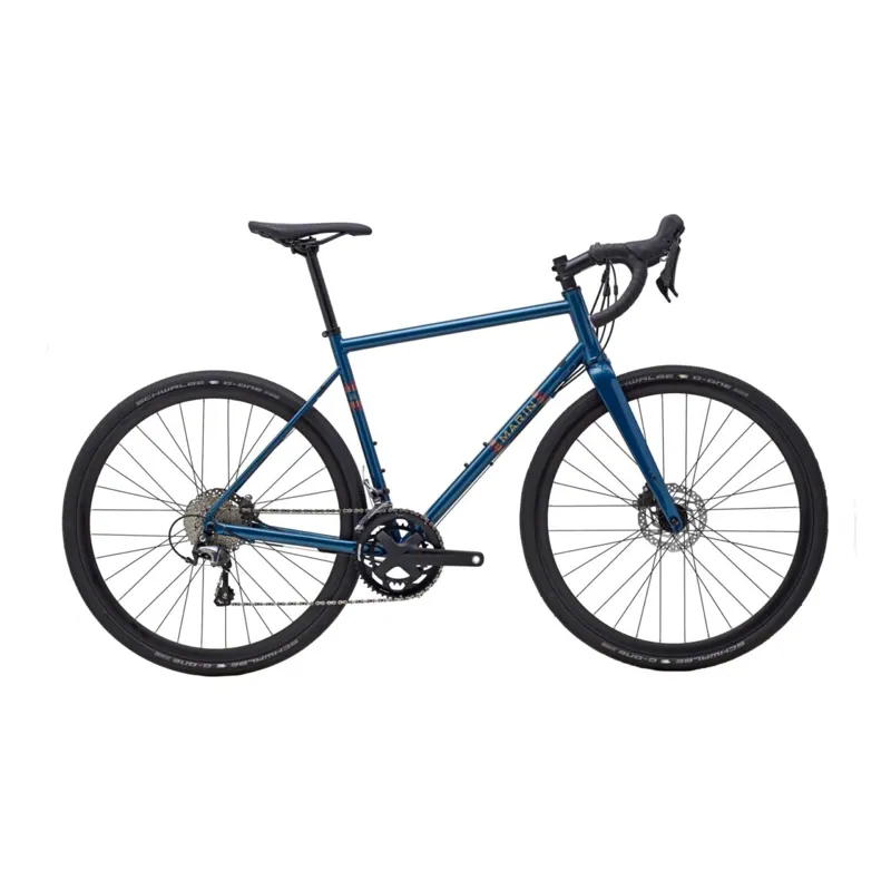Marin Nicasio 2 Gravel Bike in Satin Blue/Green/Orange