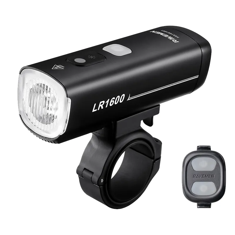 Ravemen LR1600 Curved Lens Front Light in Black