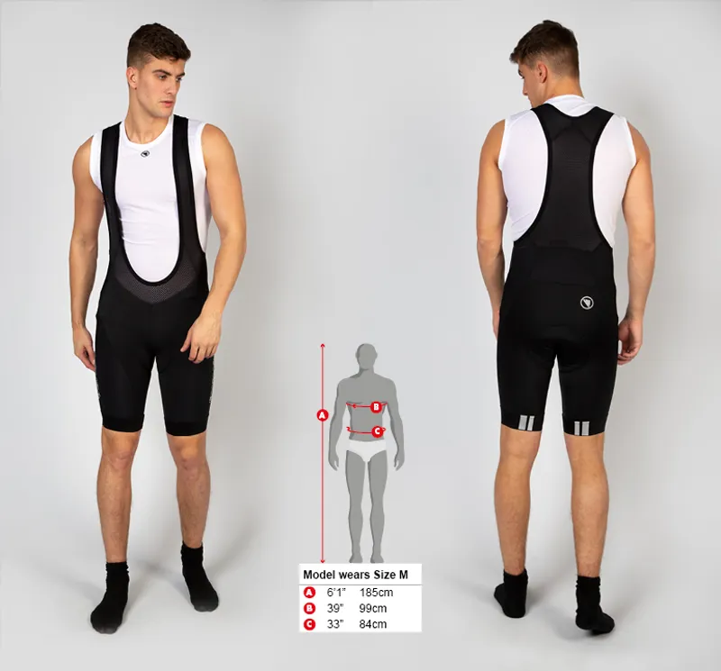 Endura FS260 Pro Mens Road Bib Shorts in Black-6