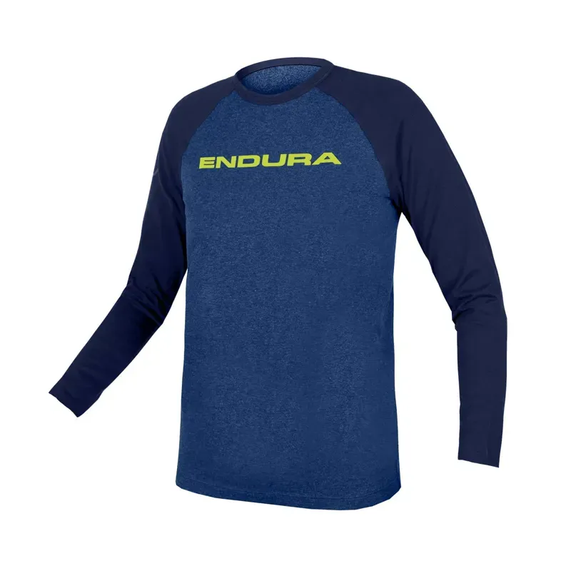 Endura One Clan Raglan Kids Long Sleeve Jersey in Blue