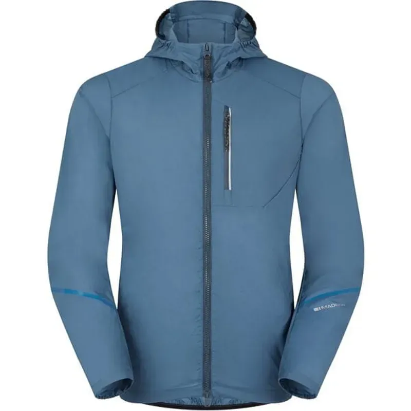 Madison Roam Men's Lightweight Windproof Packable Jacket In Lake Blue