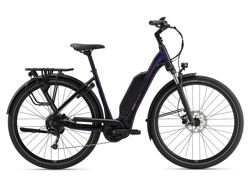 Giant Expression E+ 2 E-Hybrid Bike in Black Currant