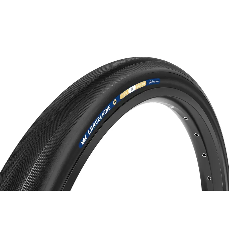 Panaracer Gravelking Slick Plus Tlr Gravel Tyre In Black