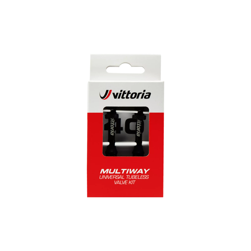 Vittoria Tubeless Alloy Valve Set in Black-1